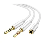 Ugreen AV140 3.5mm Female to Dual Male White Audio Converter